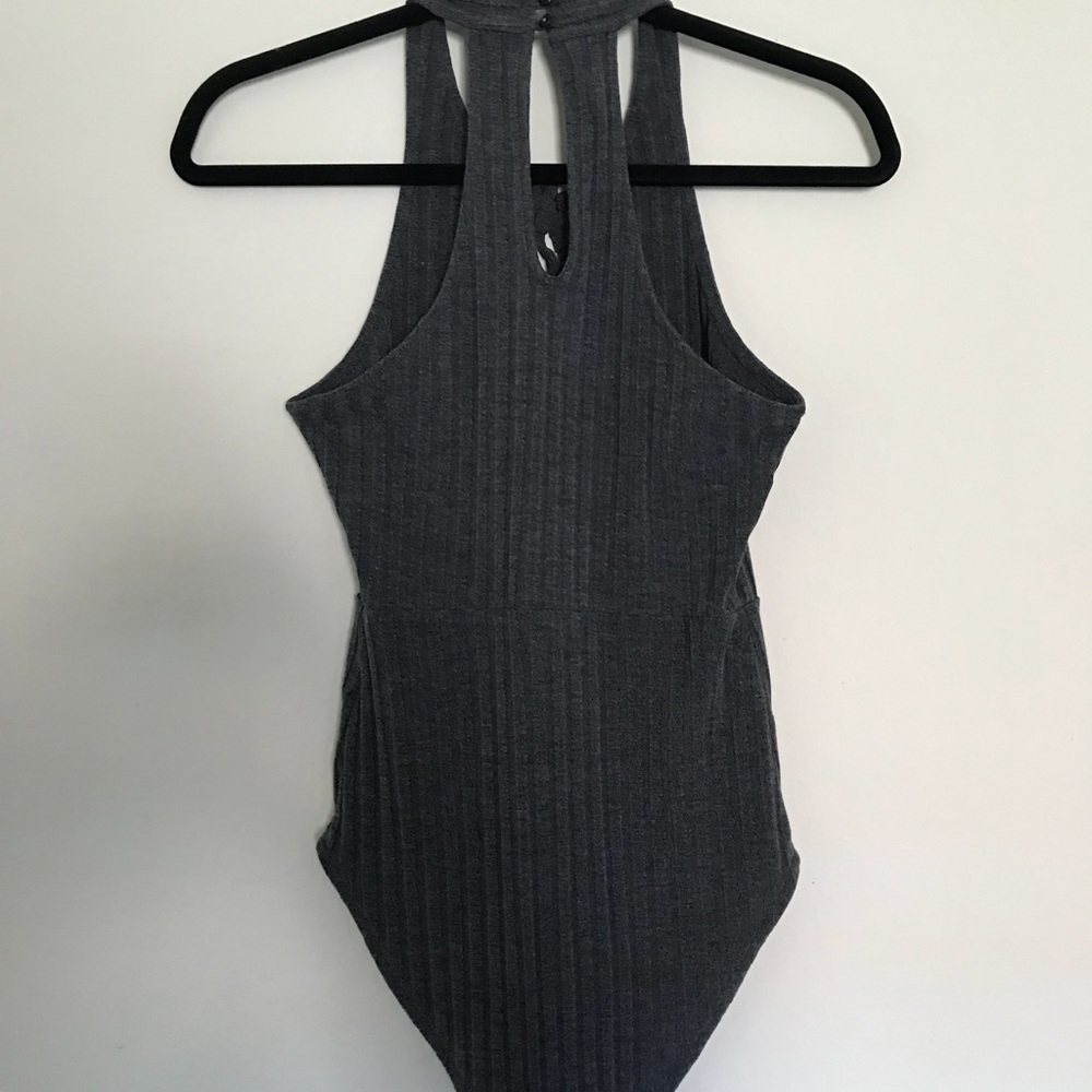 Kendall & Kylie grey bodysuit